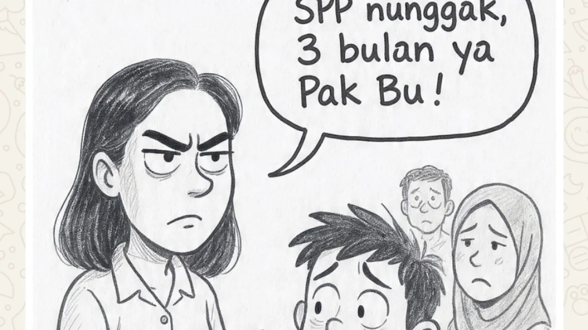 Nunggak Bayar Sekolah, Guru SD Plus At Taqwa Brondong Segel Barang orangtua