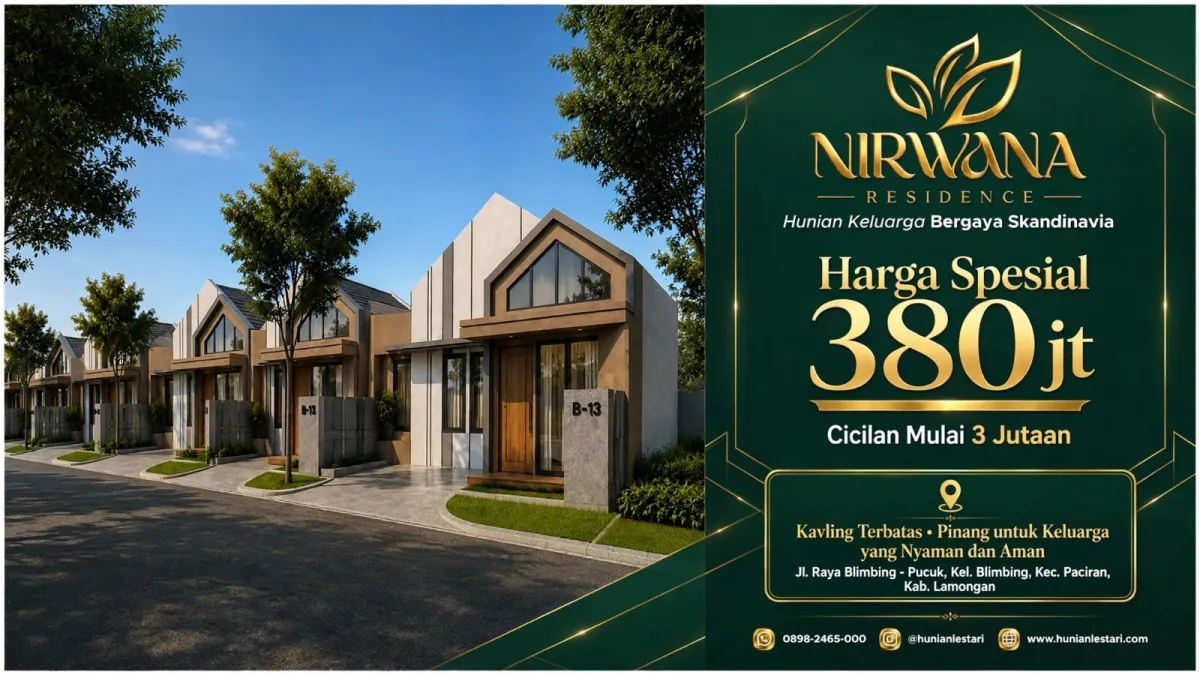 Nirwana Residence, Hunian Gaya Modern Scandinavian & Minimalis